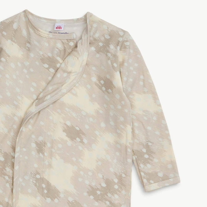 Doeskin Tan Magnetic Gown + Hat NB-3 Months