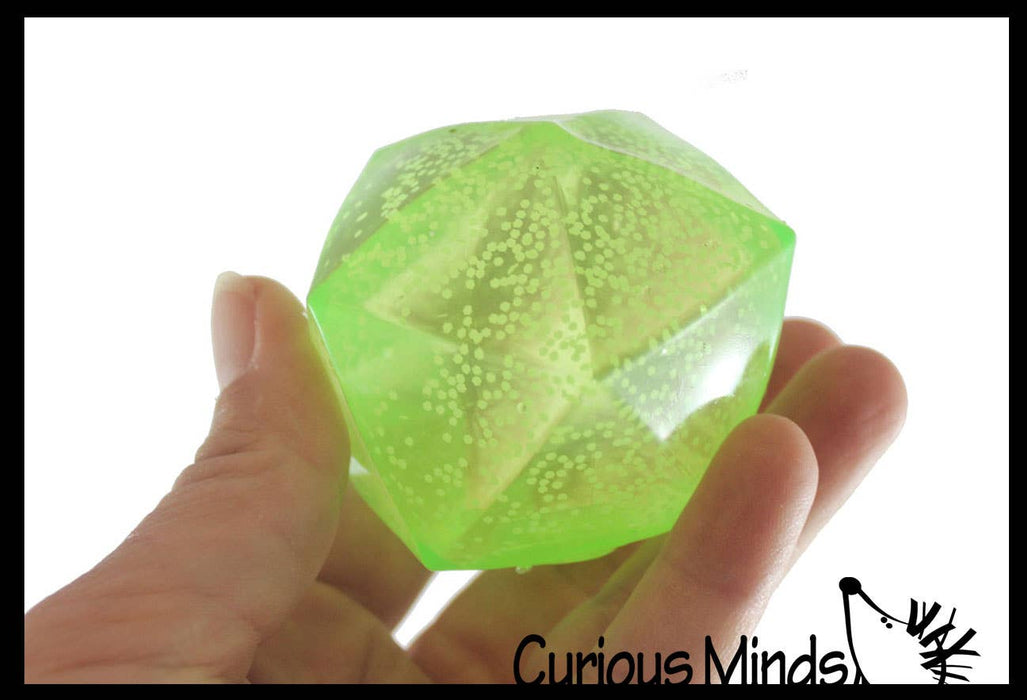 Sugar Polyhedron Diamond Shaped Ball - Glow in the Dark