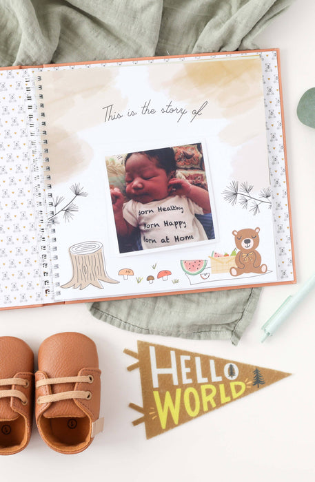 Teddy Bears Picnic Luxury First Year Baby Memory Book