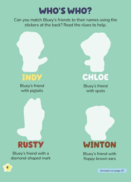 Bluey Stickertivity: Best Friends by Dienesa Le