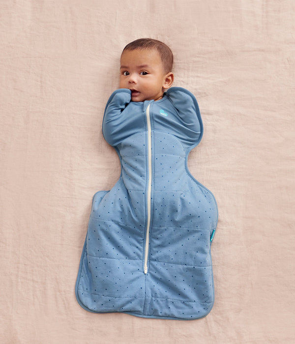 SWADDLE UP™ - 2.5 TOG Quilted Cotton - Storm Blue Pebbles