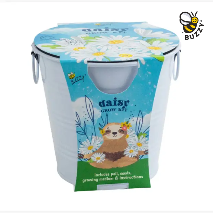 Kids Flower Grow Pail Daisy Garden Kit