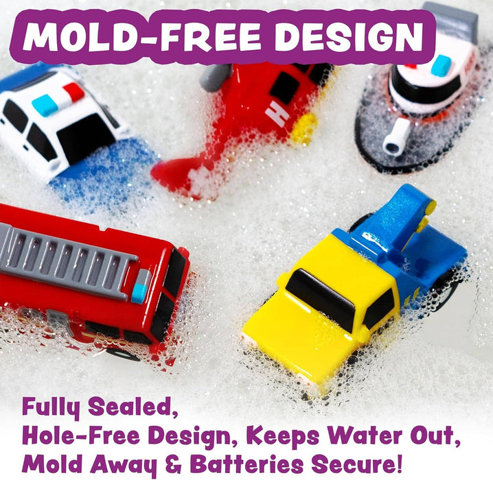 Tub Works® Emergency™ Light Up Bath Toys 6pk