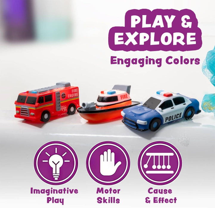 Tub Works® Emergency™ Light Up Bath Toys 6pk