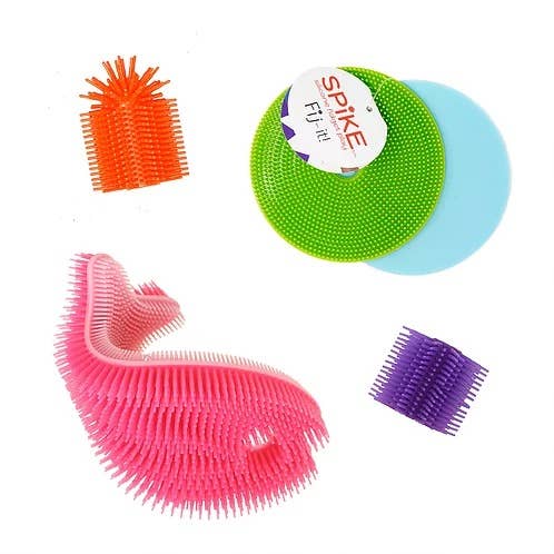 Silicone Fidget Sensory Set / 1Fish 2Fij-it 1Topper 1Gripper