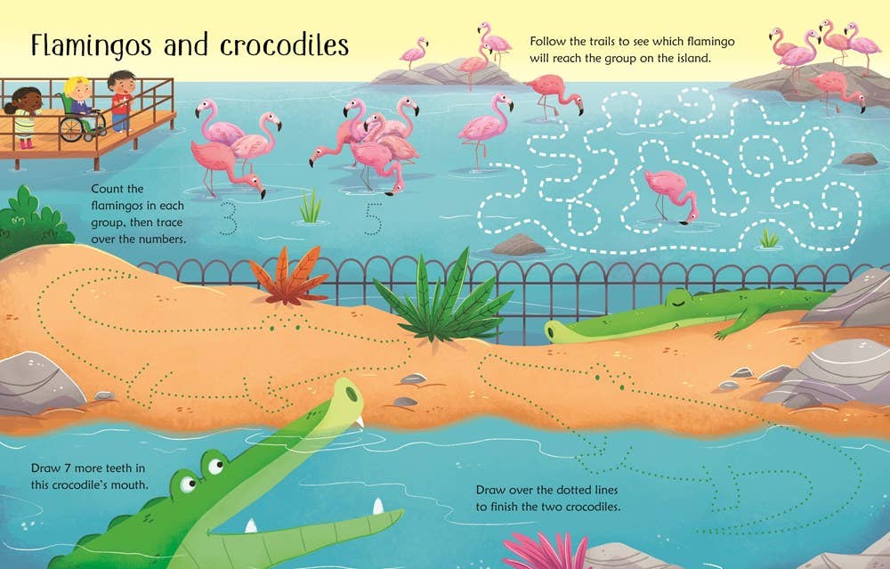 Wipe-Clean Zoo Activities : Usborne