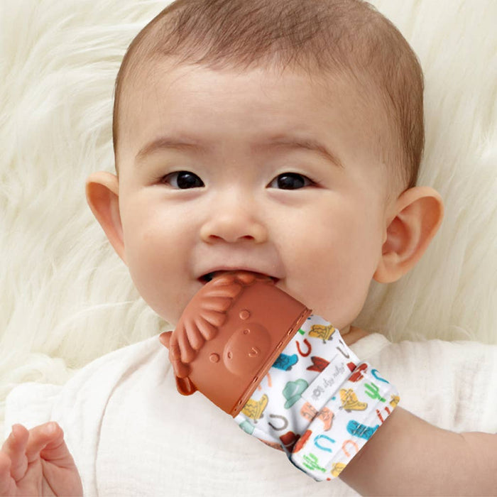 Itzy Mitt™ Silicone Teething Mitts: Bow
