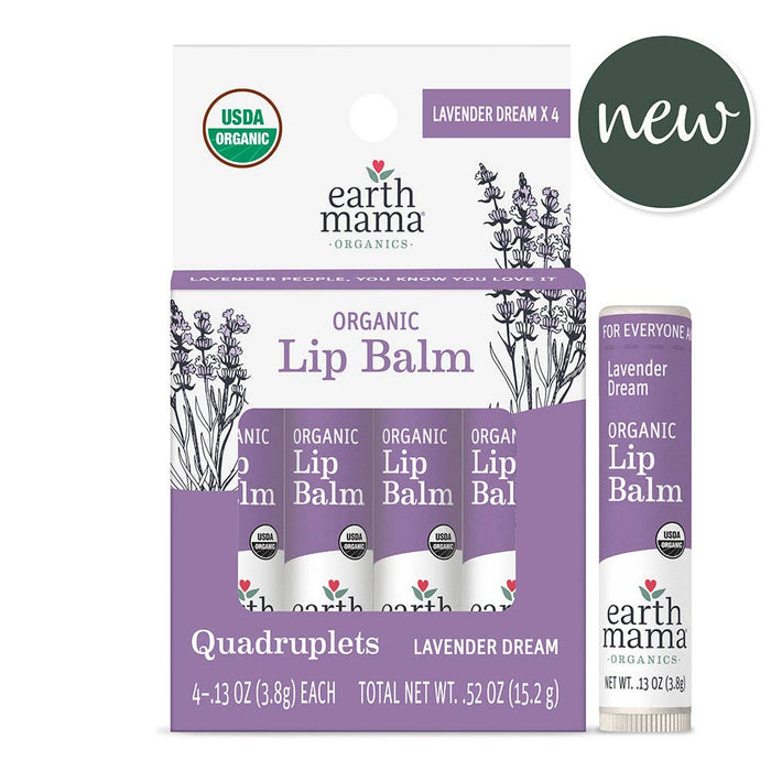 Earth Mama Organic Lip Balm Quadruplets