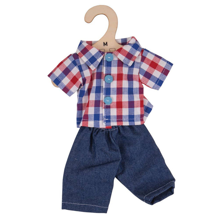 Checked Shirt and Jeans - Medi