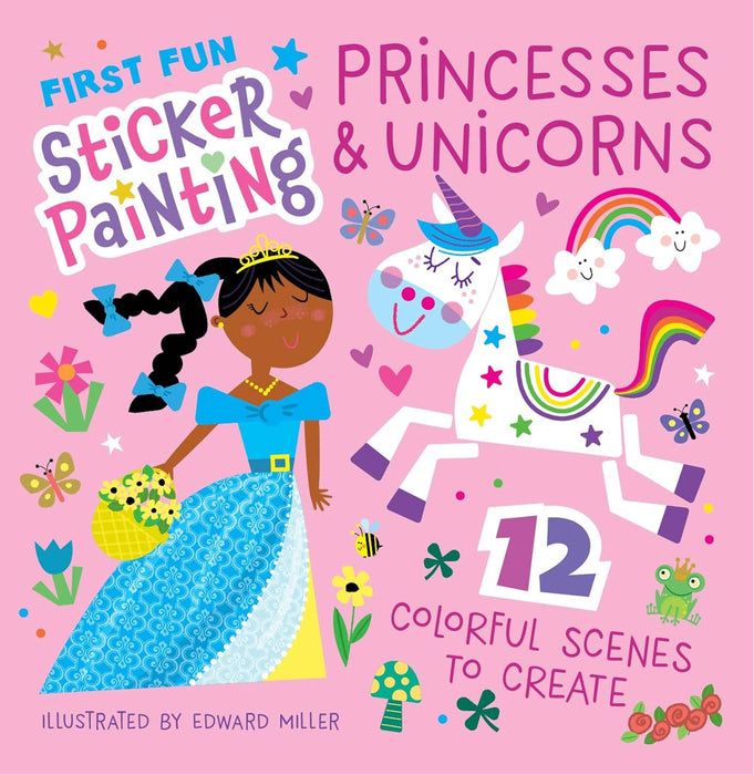 First Fun Sticker Painting: Princesses & Unicorns