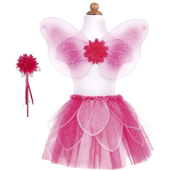 Fancy Flutter Skirt + Wings + Wand Pink