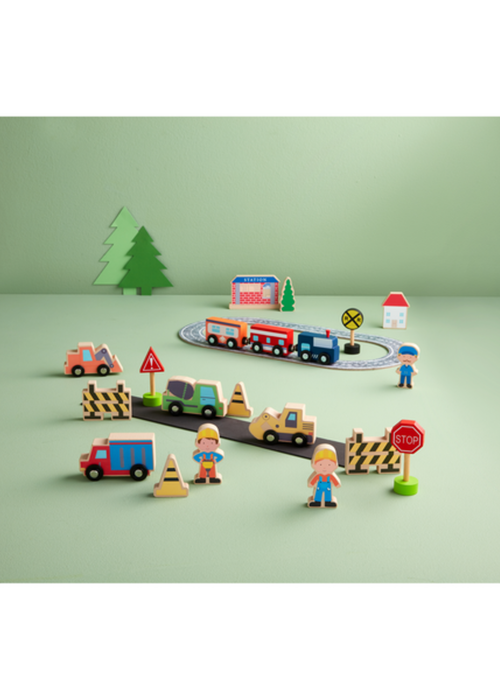 Construction Wooden Toy Set