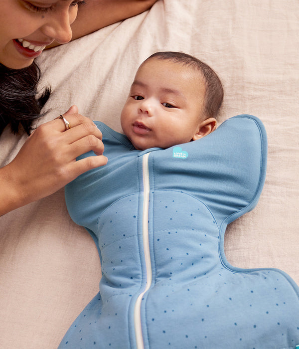 SWADDLE UP™ - 2.5 TOG Quilted Cotton - Storm Blue Pebbles