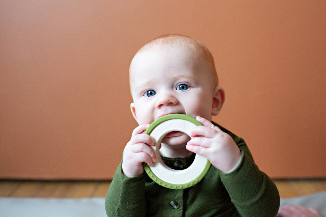 Silicone Wrapped Wooden Teether