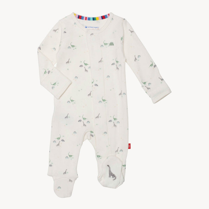 Tiny Diny Organic Cotton Magnetic Footie