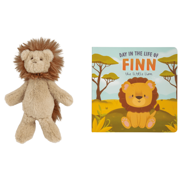 Day in the Life of Finn the Little Lion Book + Plush