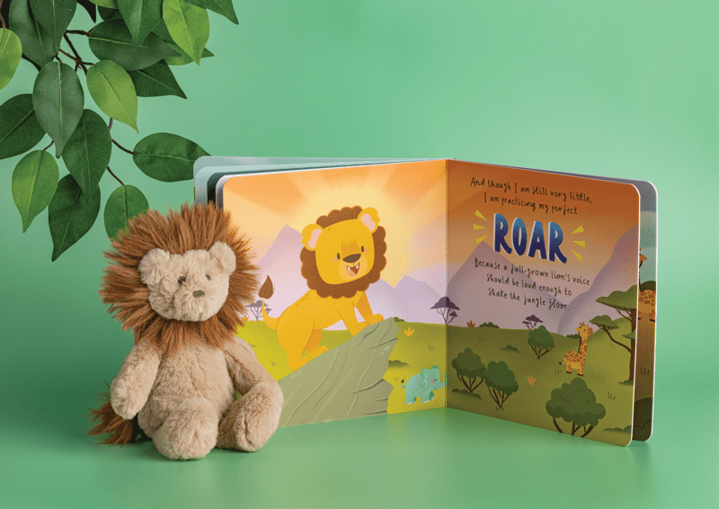 Day in the Life of Finn the Little Lion Book + Plush