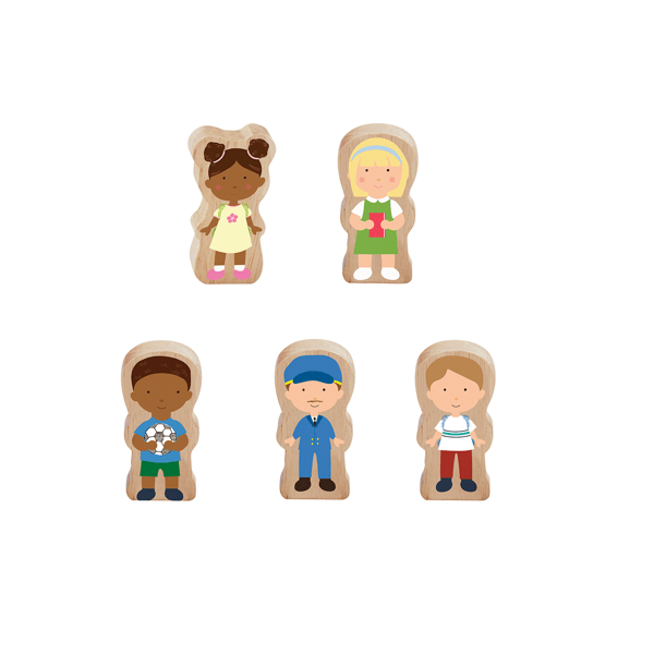 Wooden School Bus Set