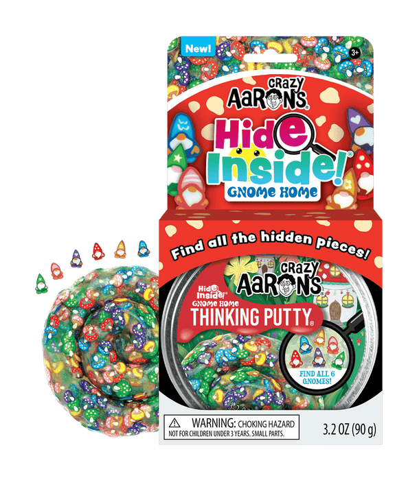 Crazy Aaron's Thinking Putty 4" Tin- Gnome Home