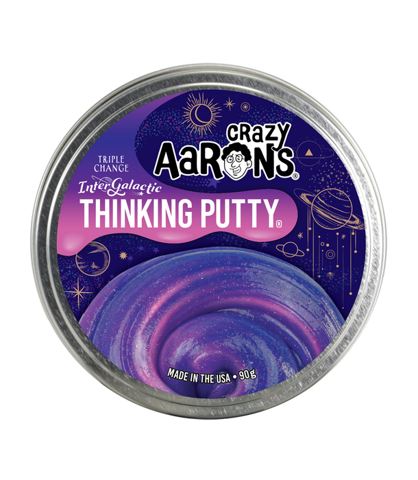 Crazy Aaron's Thinking Putty 4" Tin- Intergalactic
