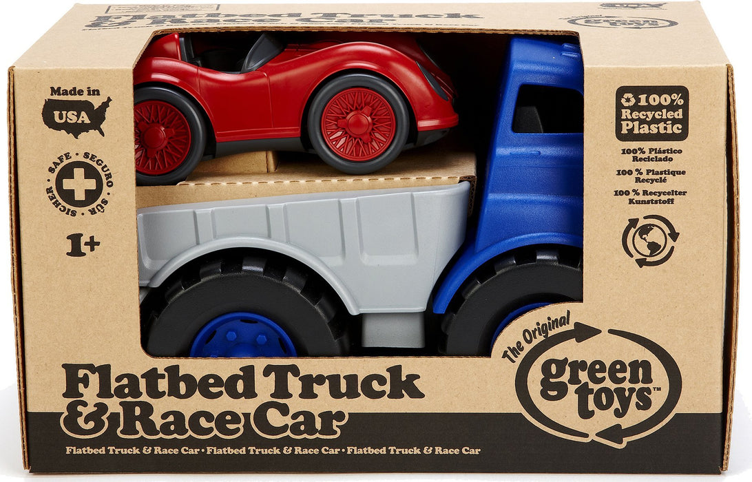 Flatbed Truck & Race Car