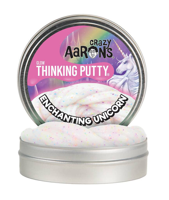 Crazy Aaron's Thinking Putty 4" Tin- Enchanting Unicorn