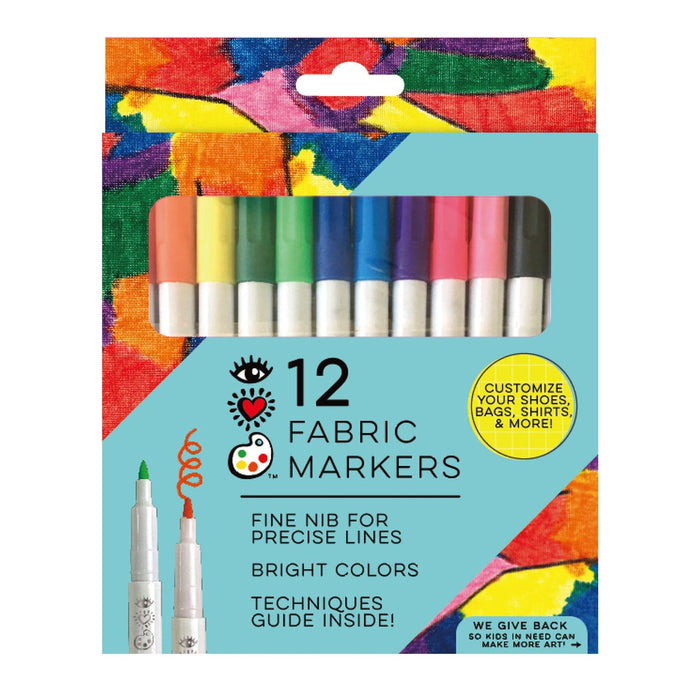 iHeartArt 12ct Fabric Markers