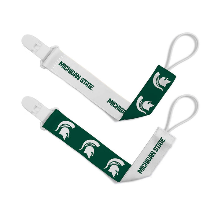 Michigan State Spartans - Pacifier Clip 2-Pack