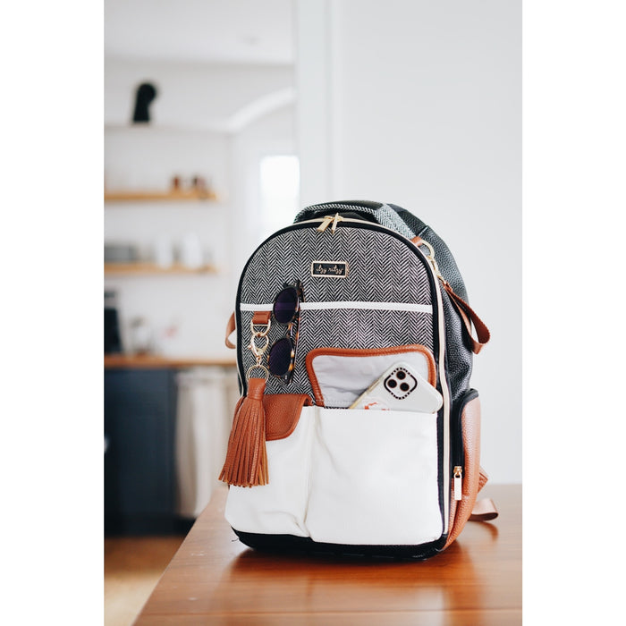 Itzy Ritzy Boss Backpack- Coffee + Cream