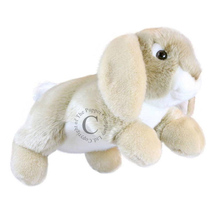 Full-Bodied Animal Puppets: Rabbit (Lop-Eared - Beige&White)