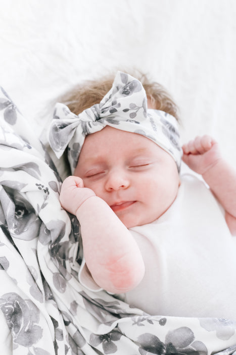 Knit Headband Bow- Rowan