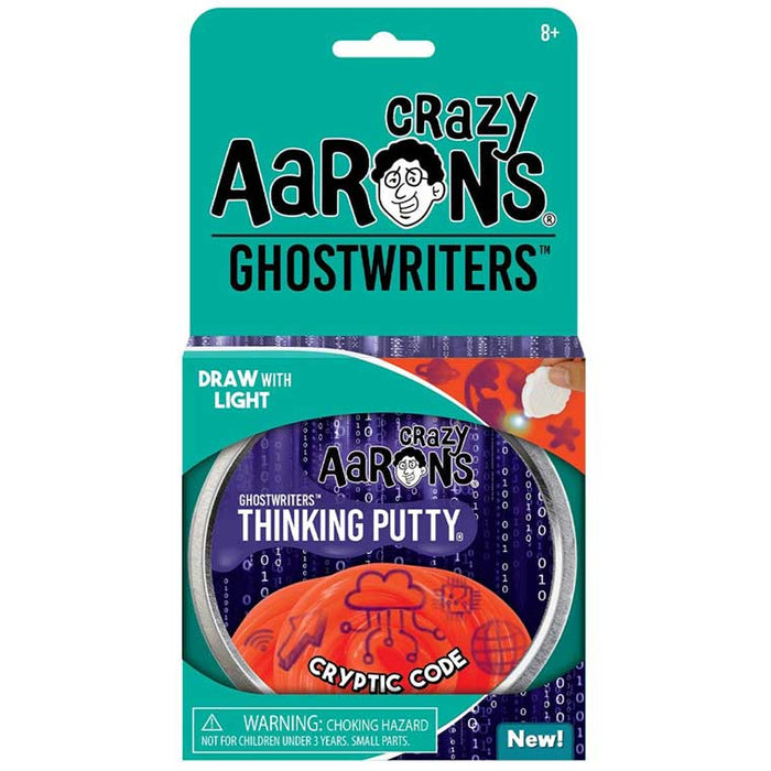 Crazy Aaron's Cryptic Code Ghostwriter Thinking Putty 4"