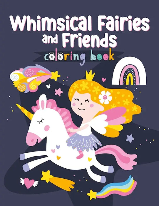 Coloring Book - Whimsical Fairies and Friends