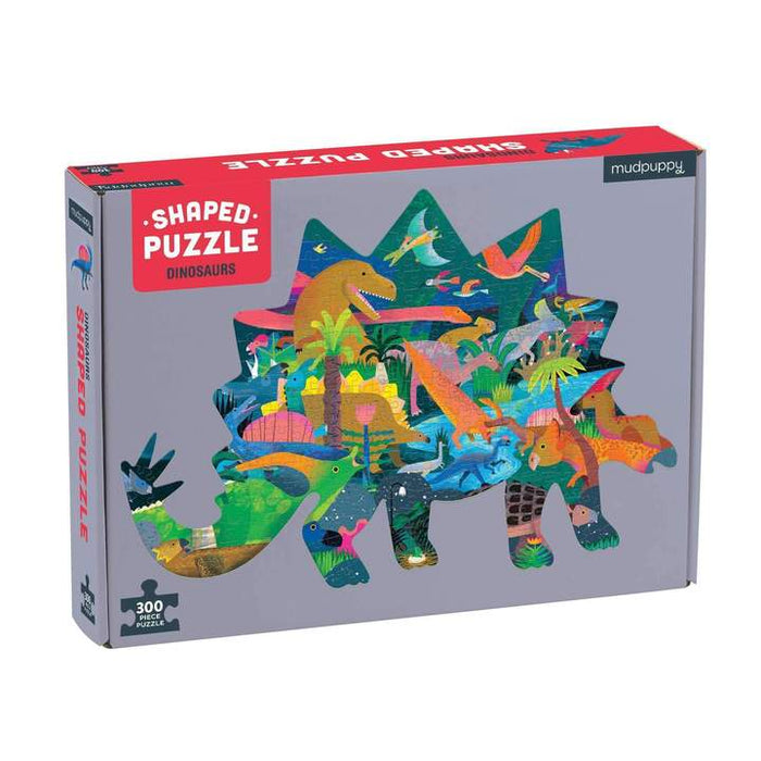 Dinosaurs 300pc Shaped Scene Puzzle