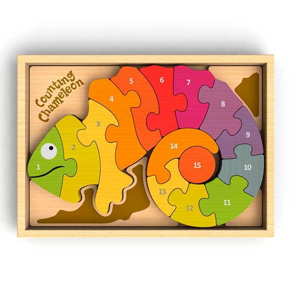 Bilingual Counting Chameleon Puzzle