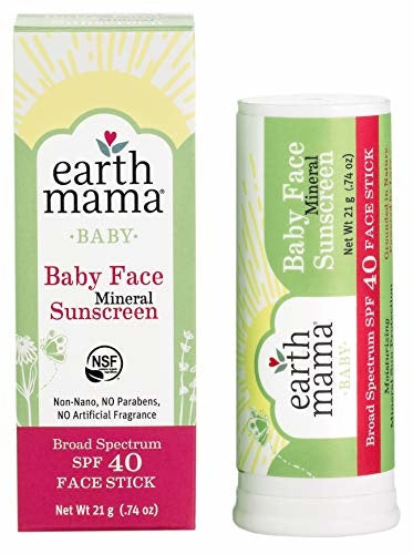 Earth Mama Organics Baby Face Mineral Sunscreen SPF 40