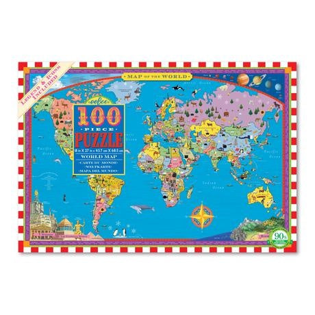 World Map 100pc Puzzle